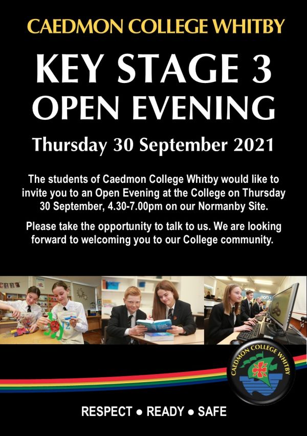 Key Stage 3 Open Evening Flyer 2021 22